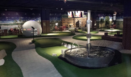 Går det att bygga en minigolfbana inomhus?