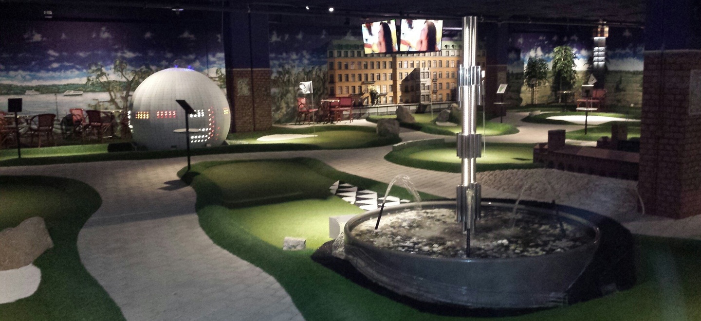 Går det att bygga en minigolfbana inomhus?