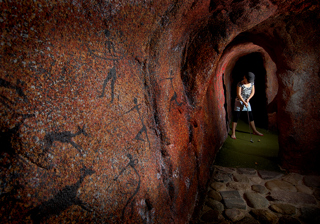 Inside the cave at Jambo Adventure Golf