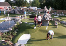 Windmill adventure golf obstacle