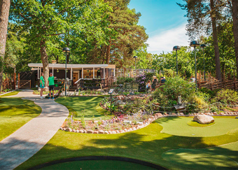 Bar på Äventyrsgolfen i Aspudden