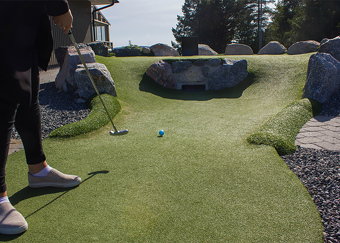 Tunnel under golf green