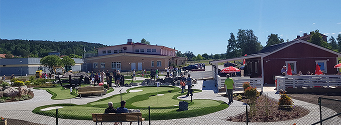 Äventyrsgolfen i Sundsvall var välbesökt på premiären