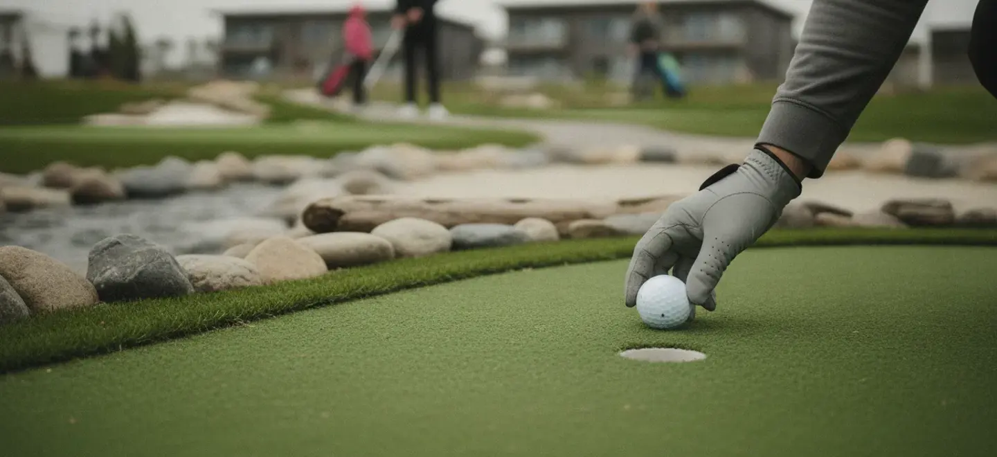 Vilket underlag fungerar bäst för äventyrsgolf?