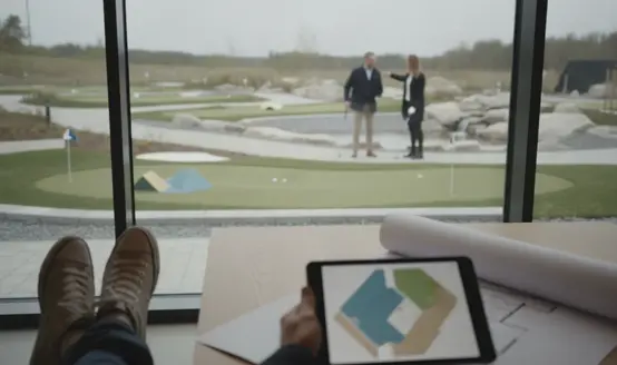 Hur mycket yta behöver en äventyrsgolfbana?